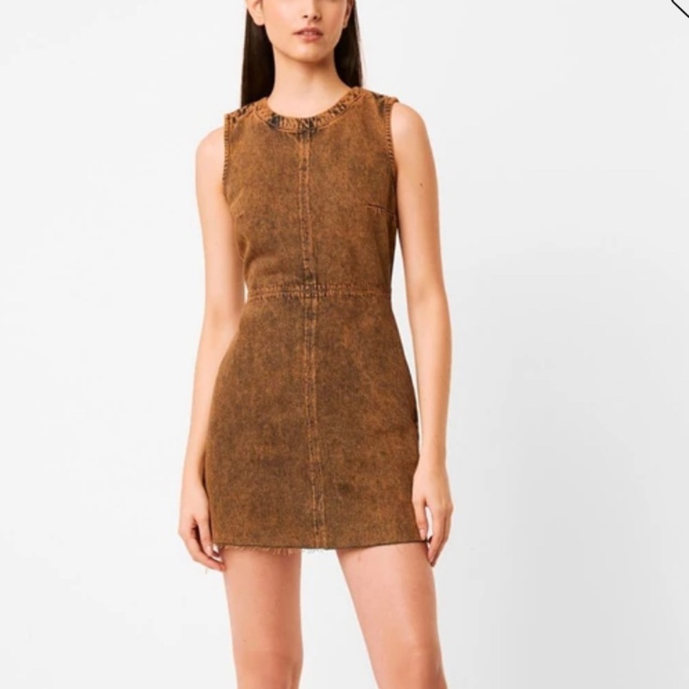 French Connection Brown Sleeveless Dress